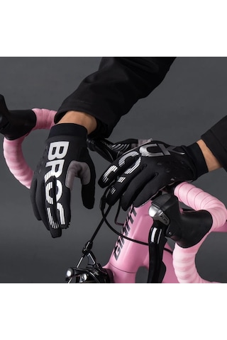Rockbros S209 Bir Çift Rüzgar Geçirmez Dokunmatik Ekran Şok Emici Tam Parmak Bisiklet Eldiveni