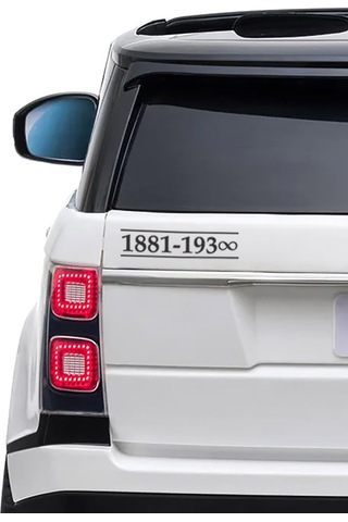 Atatürk -4 Araç Sticker 21x29 Cm, Oto Sticker, Araba Sticker