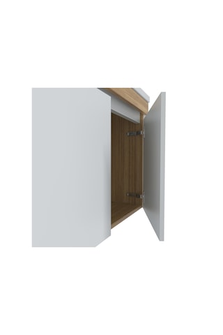 Teta Home Tokyo 80 Cm Mdf Banyo Dolabı Seti +boy Dolabı Teak-beyaz Teak - Beyaz