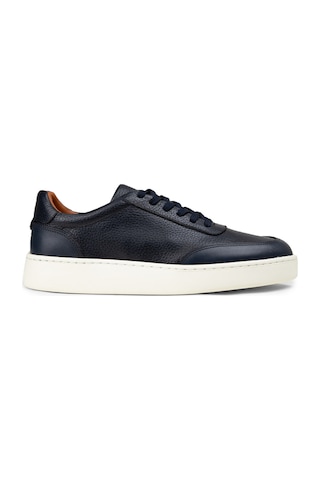 Deery Erkek Lacivert Hakiki Deri Sneaker Ayakkabı - 04406mlcve01