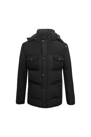 SÜVARİ Siyah Slim Dolum Mont