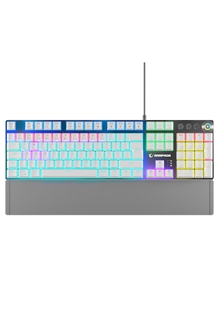 Kb-r28 Blade Plus Beyaz Gökkuşağı Tam Türkçe Red Switch Mekanik K