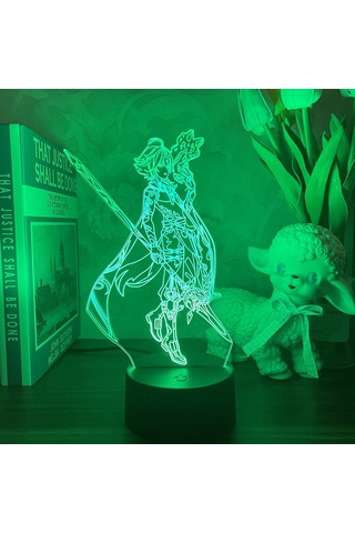 Ximistore9 Anime原神 Kumandalı Gece Lambası Şeffaf