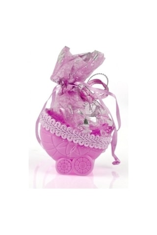 Bebek Mevlüt Şekeri - Pembe Bebek Arabası-9023950430391