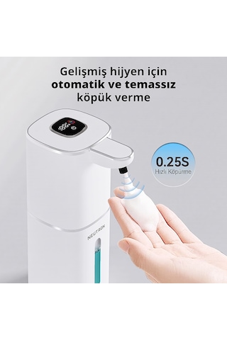 Neutron Ntl-sd-38mls Akıllı Temazsız Köpük Sabunluk Beyaz