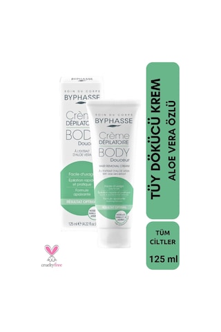 Byphasse Aloe Vera Özlü Tüy Dökücü Krem 125 ML