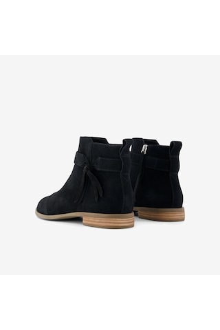 10023621 Black Suede Bot Kadın 10023621 Toms Stacey Ankle Bootie