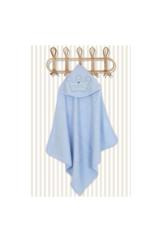 %100 Pamuk Yenidoğan Bebek Kundak Nakışlı Banyo Havlu Pembe 0 - 36 Ay