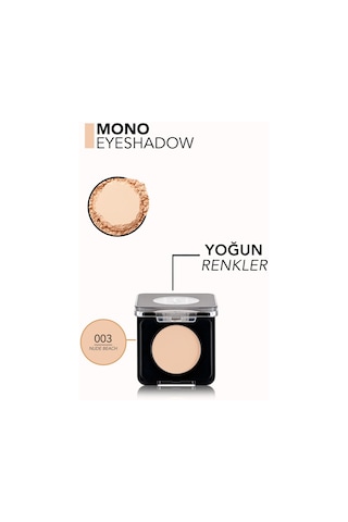 Flormar Mono Yüksek Pigmentli & Doğal Işıltılı Kompakt Göz Farı 003 Nude Beach