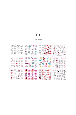 Su Transferli Nail Art Sticker D013 53012-1