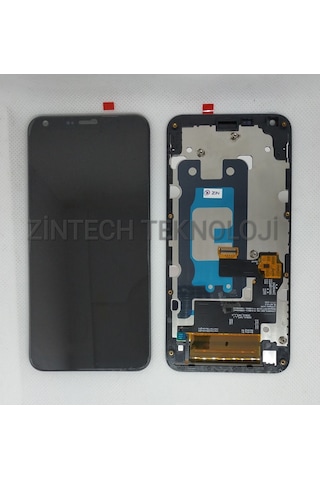 LG Uyumlu Q6 Lcd Ekran+Dokunmatik Full Çıtalı