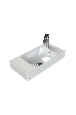 Turkuaz Seramik Cerastyle Sharp Etajer Uyumlu Damlalıklı Lavabo 60 30 CM