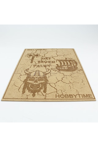 Viking Motifli Drybrush Paleti, Mdf Üzeri Lazer Kazıma, 21x30 Cm.-59151