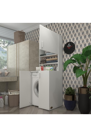 Kenzlife Çamaşır Makinesi Dolabı Kasparov Byz 180*066*55-20 Banyo Çok Renkli