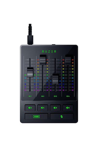 Razer Ses Mikseri Analog Ses Mikseri, Sessiz Düğmeli 4 Kanallı A