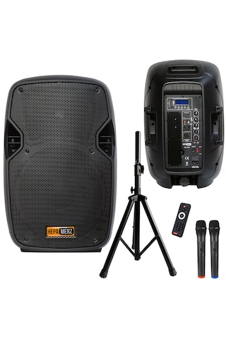Hepa Merz HS-1300-PAK 10" 1300 W - 450 W Taşınabilir Portatif Ses Sistemi Seti