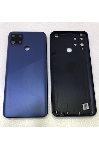 Realme C15 Rmx2180 Kasa Arka Kapak Pil Kapağı - Mavi