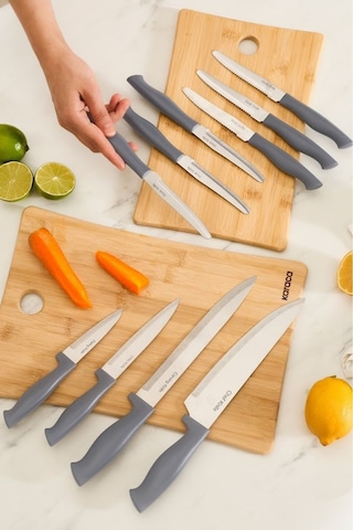 Karaca  Apricot Strong 10 Parça Bıçak Seti Gri