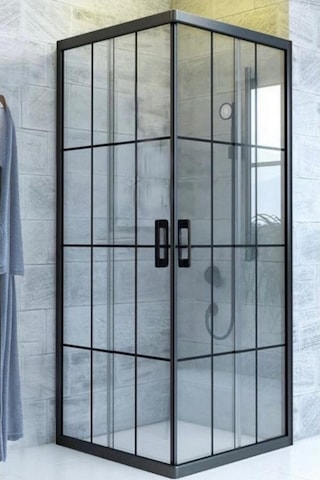 Durul Duşakabin Kare Siyah Çizgi 5MM H:190 Siyah