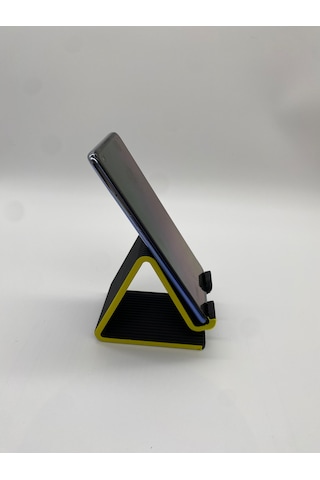 Üçgen Formlu Telefon Standı, 3d Baskı, Siyah