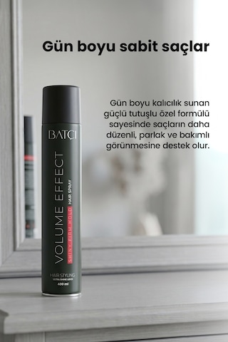 Batçı Hair Atelier Saç Parfümlü Islak Ve Çok Sert Tutuşlu Saç Spreyi 400 ML