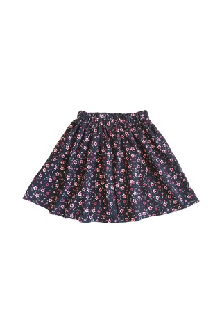 Etekli Crop Takım, Bürümcük Etek - Pamuklu Fuşya Crop Fuşya-bürümcük Fuşya