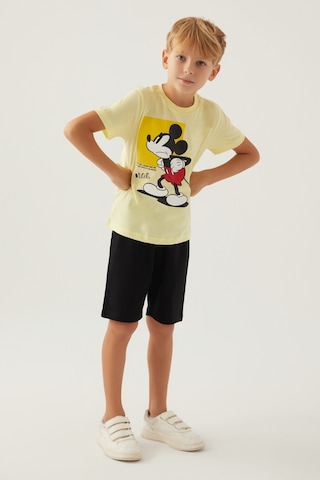 Mickey Mouse Beyond Açık Sarı Erkek Çocuk Bermuda Takım 5274-42798 Açık Sarı
