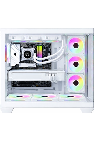 Game Master F7 Lite 7x Argb Fanlı Uzaktan Kumandalı Beyaz Gaming Akvaryum Kasa
