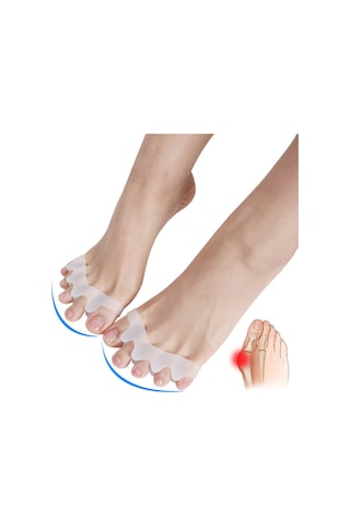 Ecoform Ayak Beş Parmağı Ayıran Parmak Ayırıcı Beyaz