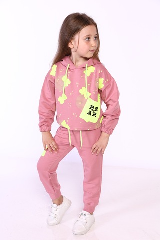 Toontoy Kız Çocuk Baskılı Eşofman Takımı Yeşil