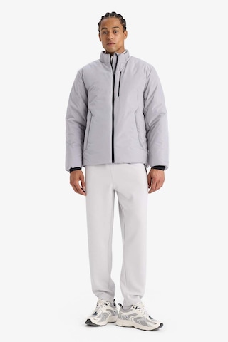 Defacto Defactofit Su İtici Slim Fit Dar Kesim Fermuarlı Su Geçirmez Mont E9484ax25wngr487 Gri