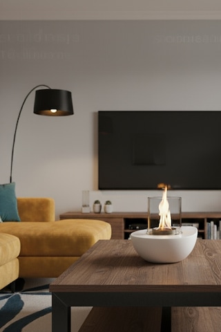 Meta Beyaz Biyoetanol Masaüstü Şömine - 1 Lt Copart Yakıt Hediye