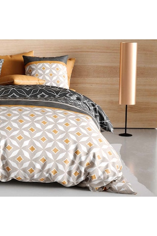Coté Blanc Rock %100 Pamuk Çift Kişilik Nevresim Takımı Çok Renkli