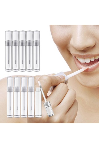 Suntek 10 Dudak Parlatıcısı Şişeleri Doldurulabilir Mini Temizlemek