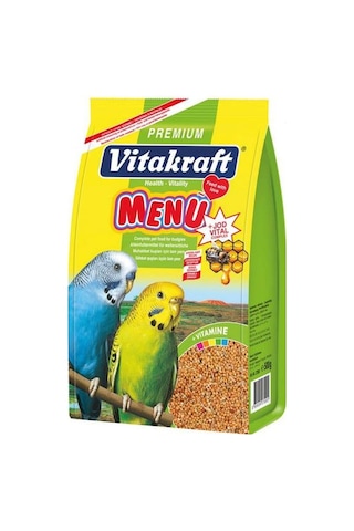 Vitakraft Menu + Jod Vıtal Complex Premium Muhabbet Kuşu Yemi 500 G Vitakraft Menu + Jod Vıtal Complex Premium Muhabbet Kuşu Yemi 500 G