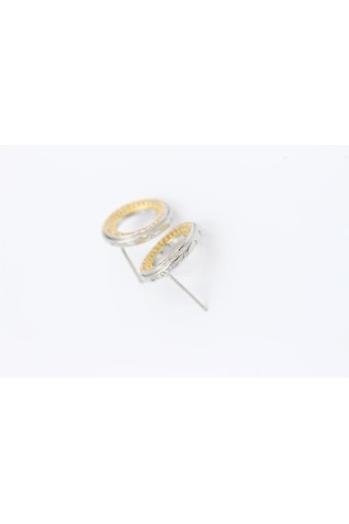 Çelik Marka Küpe 1,3cm Çok Renkli