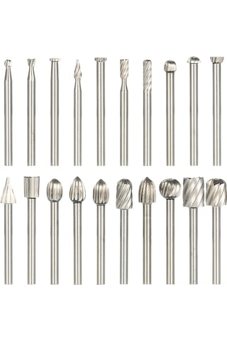 Samdoo 20 Parça 3mm Yüksek Hız Çeliği Elektrikli Freze Seti - Ahşap Ve Plastik İşleme İçin İdeal