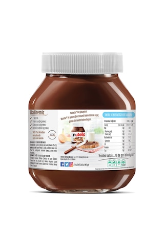 Nutella Kakaolu Fındık Kreması 750 Gr - 3 Adet
