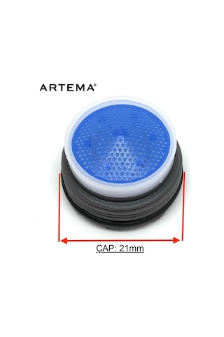 Artema Batarya Perlatörü Musluk Su Tasarruflu Lavabo Filtre Beyaz - Mavi