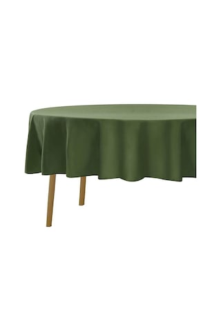 Sıvıya Dayanıklı Dertsiz Oval Masa Örtüsü Yeşil 160 X 300 160 x 300