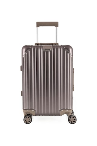 Alüminyum Kabin Boy Valiz - Bej Bej