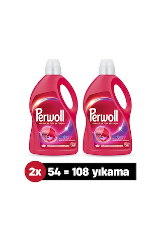 Perwoll Renkli Yenileme Hassas Bakım Sıvı Çamaşır Deterjanı 2 x 2970 ML