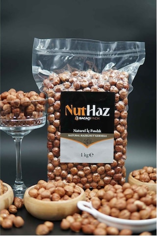 NutHaz Naturel Çiğ İç Fındık 1 KG