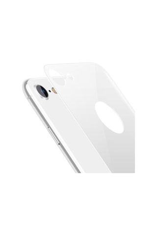 Bufalo Apple Uyumlu iPhone 7/8 Kavisli 4D Arka Gövde Cam Ekran Koruyucu Beyaz (237474537)