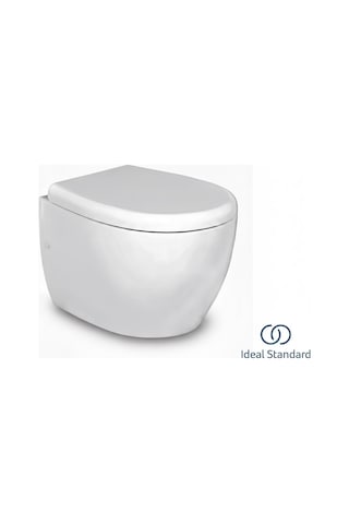 Ideal Standard Strada O Z299001 Yavaş Kapanan Klozet Kapağı, Beyaz, Metal Menteşeli Beyaz