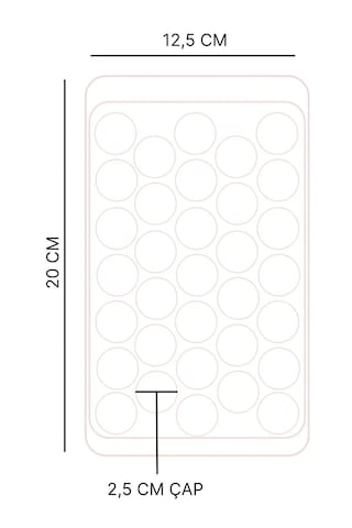 Valletta Pumo Beyaz 33 Bölmeli Kapaklı Küre Buz Kalıbı Beyaz
