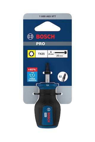 Bosch Pro Tx25x25 Mm Avuç İçi Torx Tornavida 1600a039tt