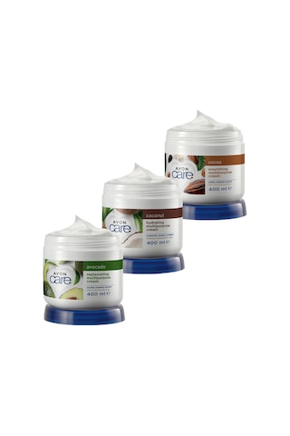 Avon Care Kakao Yağı El&Vücut Kremi 400 ML + Hindistan Cevizi Yağı + Avokado Çok Amaçlı Krem 2 x 400 ML