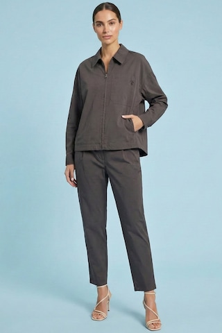 Guitar Oversize Antrasit Poplin Ceket Antrasit