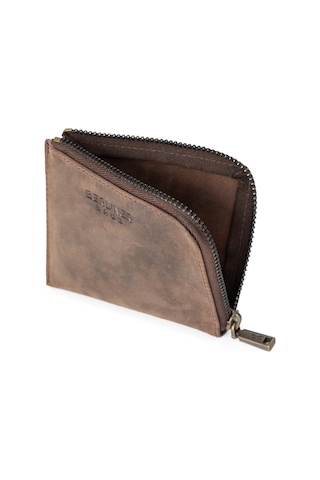 Berliner Bags Mark Deri Bozuk Para Cüzdanı Unisex Mini Cüzdan Küçük Boy Vintage Espresso
